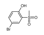 4-Bromo-2-methanesulfonylphenol Structure