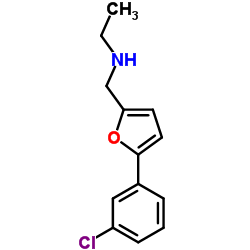 N-{[5-(3-Chlorophenyl)-2-furyl]methyl}ethanamine Structure