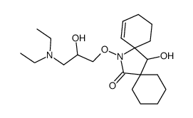 7-hydroxy-14-(3'-N-diethylamino-2'-hydroxypropyloxy)-14-azadispiro<5.1.5.2>pentadec-9-en-15-one Structure