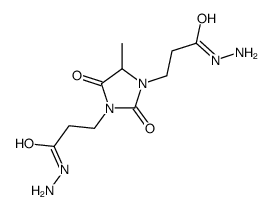 4-methyl-2,5-dioxoimidazolidine-1,3-di(propionohydrazide) Structure