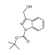 3-(羟基甲基)-1H-吲唑-1-羧酸,1,1-二甲基乙酯结构式