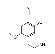 4-(2-aminoethyl)-2,5-dimethoxybenzonitrile Structure