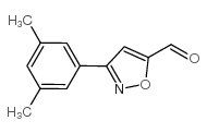 3-(3,5-二甲基苯基)-异噁唑-5-甲醛结构式