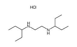 N,N'-Bis-(1-ethyl-propyl)-ethane-1,2-diamine; hydrochloride结构式