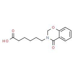 6-(4-OXO-4 H-BENZO[ E ][1,3]OXAZIN-3-YL)-HEXANOIC ACID结构式