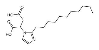 2-(2-undecylimidazol-1-yl)butanedioic acid Structure