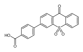 4-(9,10,10-trioxothioxanthen-3-yl)benzoic acid Structure