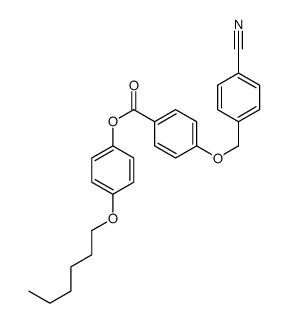 (4-hexoxyphenyl) 4-[(4-cyanophenyl)methoxy]benzoate结构式