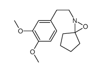 2-[2-(3,4-dimethoxyphenyl)ethyl]-1-oxa-2-azaspiro[2.4]heptane结构式