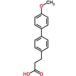 3-(4'-Methoxy-4-biphenylyl)propanoic acid结构式