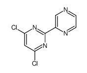 4,6-dichloro-2-pyrazin-2-ylpyrimidine结构式