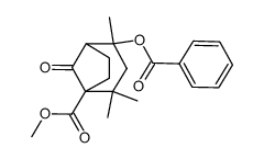 4-Benzoyloxy-2,2,4-trimethyl-8-oxo-bicyclo[3.2.1]octane-1-carboxylic acid methyl ester结构式