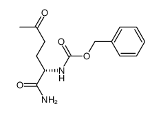 (S)-2-(benzyloxycarbonylamino)-5-oxo-hexanamide Structure