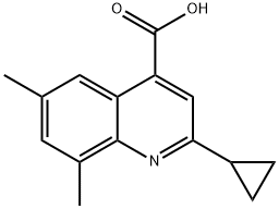 2-cyclopropyl-6,8-dimethylquinoline-4-carboxylic acid图片