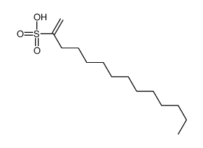 tetradec-1-ene-2-sulfonic acid Structure