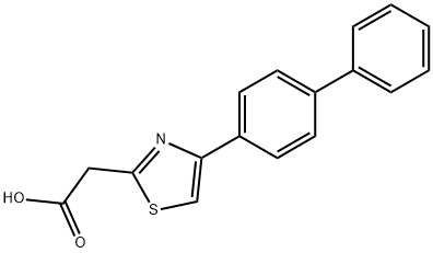 (4-[1,1′-Biphenyl]-4-yl-1,3-thiazol-2-yl)acetic acid Structure