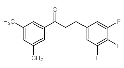 3',5'-DIMETHYL-3-(3,4,5-TRIFLUOROPHENYL)PROPIOPHENONE结构式