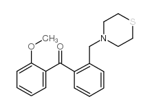 2-METHOXY-2'-THIOMORPHOLINOMETHYL BENZOPHENONE结构式