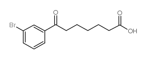 7-(3-bromophenyl)-7-oxoheptanoic acid structure