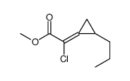 methyl 2-chloro-2-(2-propylcyclopropylidene)acetate Structure