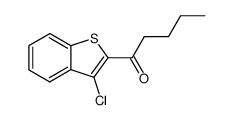 2-pentanoyl-3-chlorobenzo(b)thiophene结构式