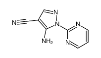 5-AMINO-1-(PYRIMIDIN-2-YL)-1H-PYRAZOLE-4-CARBONITRILE structure