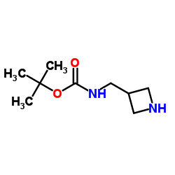3-Boc-氨甲基氮杂环丁烷结构式