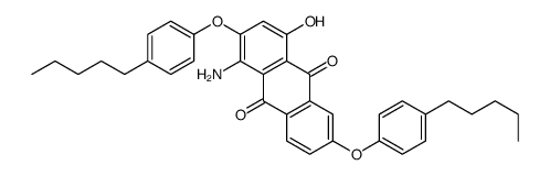 1-amino-4-hydroxy-2,6-bis(4-pentylphenoxy)anthracene-9,10-dione结构式