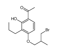 1-[4-(3-bromo-2-methylpropoxy)-2-hydroxy-3-propylphenyl]ethanone Structure