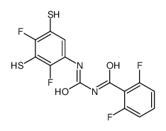 N-[(2,4-Difluoro-3,5-disulfanylphenyl)carbamoyl]-2,6-difluorobenz amide Structure