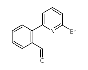 2-(6-Bromopyridin-2-yl)benzaldehyde structure