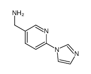 1-[6-(1H-imidazol-1-yl)pyridin-3-yl]methanamine structure