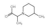 2-(3-甲基哌啶-1-基)丙酸结构式