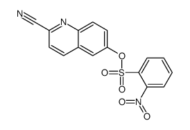 (2-cyanoquinolin-6-yl) 2-nitrobenzenesulfonate Structure