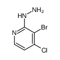 (3-bromo-4-chloropyridin-2-yl)hydrazine Structure