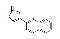 2-(2,5-dihydro-1H-pyrrol-3-yl)quinoline结构式