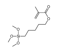 5-trimethoxysilylpentyl 2-methylprop-2-enoate Structure