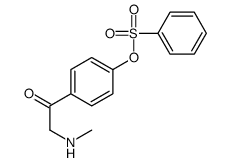 [4-[2-(methylamino)acetyl]phenyl] benzenesulfonate Structure