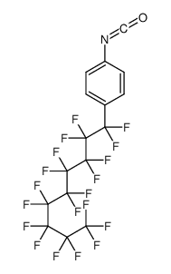 1-isocyanato-4-(1,1,2,2,3,3,4,4,5,5,6,6,7,7,8,8,9,9,9-nonadecafluorononyl)benzene结构式