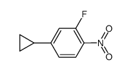 4-cyclopropyl-2-fluoro-1-nitrobenzene Structure