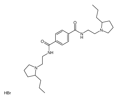 N,N'-Bis-[2-(2-propyl-pyrrolidin-1-yl)-ethyl]-terephthalamide; hydrobromide Structure