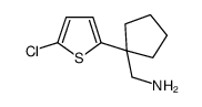 C-[1-(5-Chloro-thiophen-2-yl)-cyclopentyl]-methylamine结构式