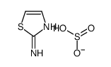 thiazol-2-ylammonium hydrogen sulphite structure