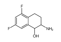 1-Naphthalenol, 2-amino-5,7-difluoro-1,2,3,4-tetrahydro Structure