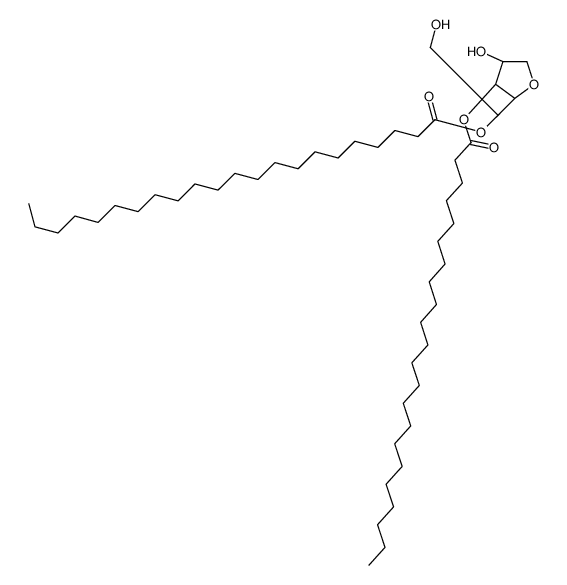 [(2R,3R,4S)-2-[(1R)-1-docosanoyloxy-2-hydroxyethyl]-4-hydroxyoxolan-3-yl] docosanoate结构式