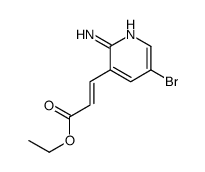 3-(2-氨基-5-溴吡啶-3-基)丙烯酸乙酯结构式