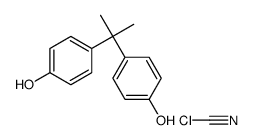 carbononitridic chloride,4-[2-(4-hydroxyphenyl)propan-2-yl]phenol结构式