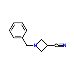1-Benzyl-3-azetidinecarbonitrile Structure