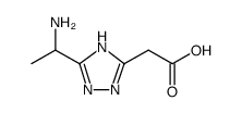 [5-(1-Aminoethyl)-4H-[1,2,4]triazol-3-yl]acetic acid hydrochloride Structure