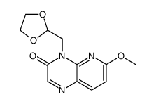 Pyrido[2,3-b]pyrazin-3(4H)-one, 4-(1,3-dioxolan-2-ylmethyl)-6-methoxy结构式